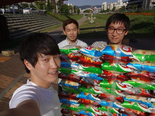 Illustration for article titled College Students Float on Bags of Potato Chips